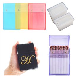 Cajas de joyería, caja de encendedor DIY, molde de resina epoxi de cristal, caja de cigarrillos, molde de silicona con espejo 230616
