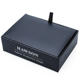 Boîtes à bijoux HAWSON 12 pièces boîte de présentation de bijoux noire pour boutons de manchette ensemble de goujons boîte de rangement de bijoux de haute qualité pour ensemble de bijoux 230831