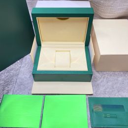 Sieraden Dozen Hoge kwaliteit Luxe Groene Horloge Doos Accessoires Vitrine Automatische Kan Aangepaste Top Super Horloges Fabriek 230628