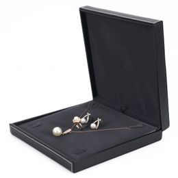 Boîtes à bijoux Grand ensemble de bijoux en cuir boîte grand velours porte-bijoux de mariage boîtes collier bague boucle d'oreille pendentif cadeau étui de rangement 231108