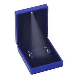 Joyería Led Light Jewelry Box Collar Cabecillo Caja de regalo para la propuesta de compromiso de la boda Cumpleaños y aniversario 2023