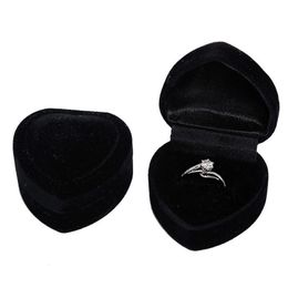 Boîtes de bijoux Boîte à bague en forme de coeur Luxe Femme Femmes Boucle d'oreilles Affichage de l'emballage pour anneaux de mariage Organisateur Drop de Dhgarden DHTS9