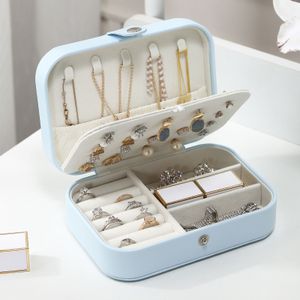 Sieraden Dozen ly 3 Stijl PU Opslag Unieke Paarse Doos Groothandel Creatieve Draagbare Reizen Oorbellen Ring Case Romantische 230801