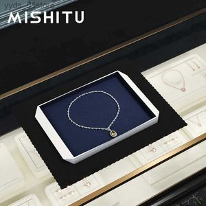 Boîtes à bijoux MISHITU haut de gamme bijoux présentoir comptoir exquis bijoux affichage bague boucle d'oreille collier organisateur exposition plateau de rangement L240323