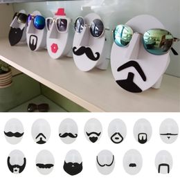 Boîtes à bijoux Moustache Lunettes de visage Spectacle Présentoir Support d'étagère Cadre Lunettes de soleil Afficher Organisateur Rack 230920