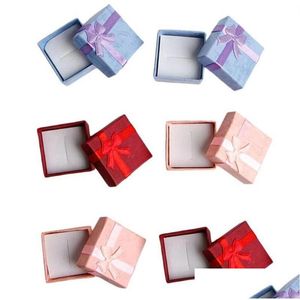Sieradenboxen papier sieraden opbergkast hoorringverpakking dozen kleine cadeaubussen voor jubilea verjaardagen cadeaus pakket pakket drop dh18t