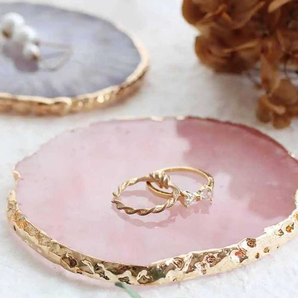 Boîtes de bijoux Resin Collier de bijoux à anneau d'affichage de boucle d'oreille Plate-table de plate-forme de plate-forme de table