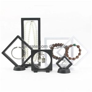 Boîtes à bijoux Transparent Pe Film Présentoir Stockage Collect Box Case Pour Bracelet Bague Boucle D'oreille Collier Drop Livraison Pac Dhgarden Dhlts