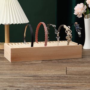 Sieradendozen Unieke houten hoofdbanden Displaystandaard Bangle Holder Groothandel Sieradenorganisator Verwijderbare hoofdbandopbergvak 230920