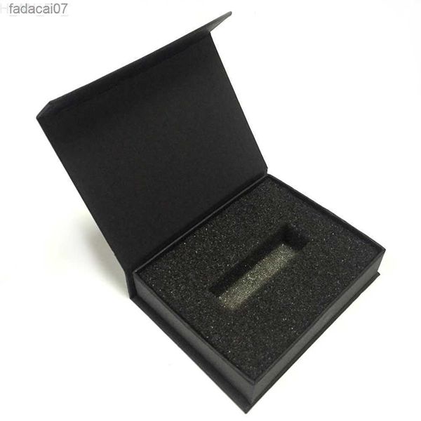Cajas de joyería USB Favor de boda Almacenamiento Joya Caja Fiesta Artesanía Rectángulo Embalaje negro DIY Flip Cover Cartón Caja de regalo de papel pequeño L230620 L230922