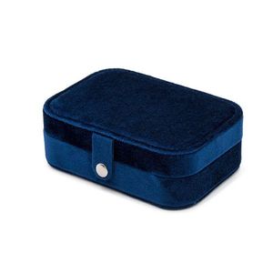 Cajas de joyería Veet Travel Jewelry Box Organizador pequeño Estuche de almacenamiento de exhibición portátil para anillos Pendientes Collar Pulsera Drop Delive Dhrcn