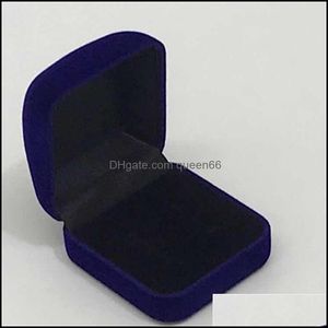 Cajas de joyería Venta al por mayor 6 piezas Caja de presentación Rojo Negro Azul Bloqueado Anillo Organizador Paquete Almacenamiento Regalo 5X5.8X3.5Cm 917 Q2 Drop Delivery Dh6Pm