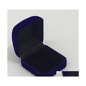 Boîtes à bijoux en gros 6pcs boîte d'affichage rouge noir bleu anneau bloqué organisateur paquet de stockage cadeau 5x5.8x3.5cm 917 Q2 livraison directe Dh69M