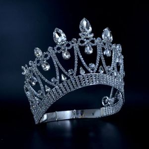 Bijoux Couronnes Original Strass Cristal Mme Concours De Beauté Concours Couronne Mariages Événements Accessoires De Cheveux De Mariée Reine Princesse Style