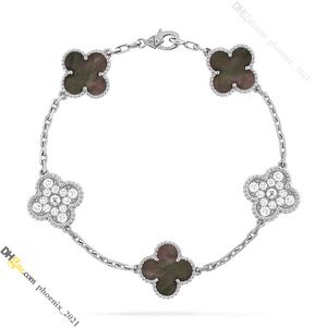 Bijoux de bijoux pour femmes Bracelet Classic Clover Bracelet Bracelets en acier en titane diamant 18K 18K plaqués en or ne se sont jamais décolorés, or / argent / rose, magasin / 21621802