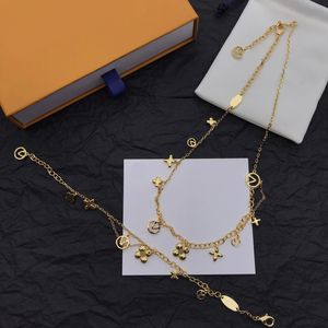 Sieraden designer geschenken ketting gouden hart ketting ketting armband set bruiloft statement pendant vrouwen