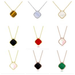 Collier de créateur de bijoux 4 / à quatre feuilles Collier Collier Bracelet Bijoux pour femmes Boîte Boîte de cadeaux d'anniversaire