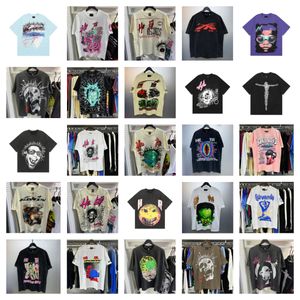 T-shirt Designer T-shirts Tee Graphic Vêtements Vêtements Hipster Fabric Street Graffiti Lettrage Impression Vintage Black Loose