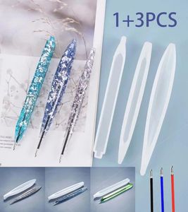 Sieraden Diy Casting Sieraden Mold Transparante Balpen Vorm Houder Maken Gereedschap Handgemaakte Pen Siliconen Mal voor Epoxyhars