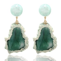 Boucles d'oreilles bijoux en pendaison de vent glacial de lustre simple