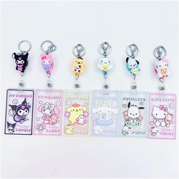 Bijoux Mode Dessin Animé Kawaii Styles Personnage Porte-clés Carte De Nourriture Scolaire Antilost Porte-clés Accessoires Drop Delivery Bébé Enfants Mate Otsmp