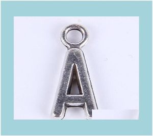 Bijoux Résultats Composants Bijoux Fashion Antique Siercopper Plated Metal Alloy Vendre AZ ALPHABET LETTRE A CHARMS FLOATING6181605