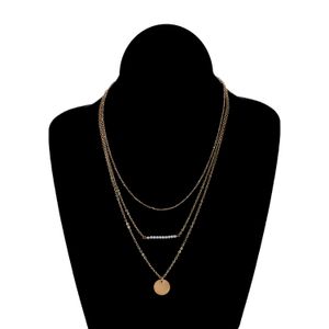 sieraden voor vrouwen ketting hanger Handgemaakte ontwerper Jowery Copper Bead Chain Pearl-pasproquin Meerlagige combinatie Set Persoonlijkheid Dubbelketting 02