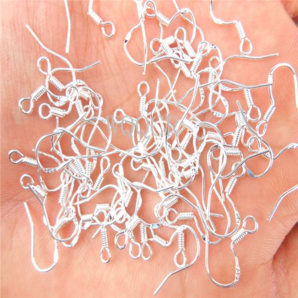 Bijoux Sépronation rapide gratuite 500x lot 15 mm Faire des bijoux Résultats des boucles d'oreilles à crochet de poisson sier estampillu