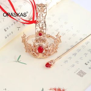 Sieraden haarspelden Chinese haarclips tiara's voor vrouwen cintage strass lint hanfu haaraccessoires bebouwde meisjes bruids sieraden