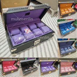 Boîte à boîte dure sacs Cosmetic Sacs Classic Trunk 8 Watch Box Sac fourre-tout Sac à main