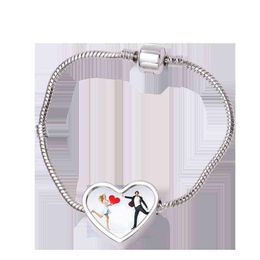 Bijoux coeur Bracelets Sublimation Bracelets vierges 10 pièces lot A0047309C