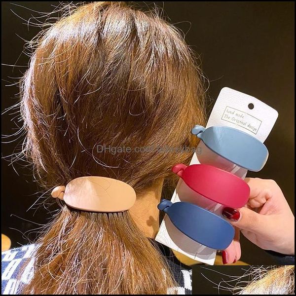 Bijoux Jewelrywoman Banana Clips Griffes Solides Femmes Cheveux Aessories Épingles À Cheveux Queue De Cheval Hairgrip Barrettes Chapeaux Ornements Drop Delivery 2