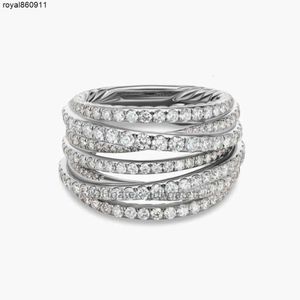 Bijoux Love Ring Mens Designer Band Twisted pour câble Original Femmes Argent Anneaux Cuivre De Luxe Mode Unisexe 14k Or Couleurs Taille De Fête