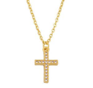 Colliers de bijoux Pendants Collier de chaîne transversale Zirconie Jewelry Cumbic Crystal CZ Fashion Charm J54S