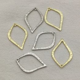 Sieraden Nieuwe aankomst 35x23mm 100 stks zinklegering ovale charme voor handgemaakte oorbel ketting onderdelen diy maken, sieraden bevindingen componenten
