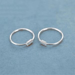 Sieradenpakket van 10 stuks 925 sterling zilveren neusring mode tragus helix kraakbeen neus piercing sieraden 6mm 8mm 10mm