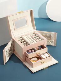 Boîte d'emballage de bijoux Boîte de cercueil pour étui de maquillage exquis Graduation Cadeau d'anniversaire Organisateur Boîtes de conteneurs Boîte à bijoux 240122