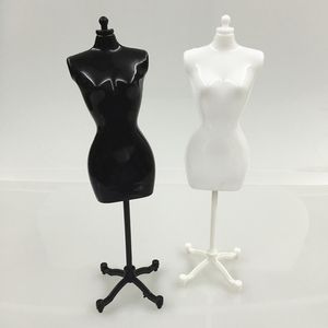 Kappeldressing hoofd sieraden verpakking 4 stks 2 zwarte 2 witte vrouwelijke mannequin voor poppen/monster/bjd kleding diy display verjaardagscadeau