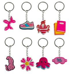 Jewelry Pink Thème 2 25 Keychain Keadchains cool pour sac à dos sac à dos clés de clés Femmes de sac d'école appropriées