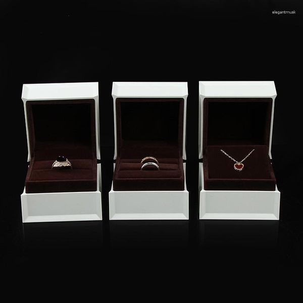 Bolsas para joyas, 1 Uds., 7,8x7,8x7,2 cm, pintura de Piano europea, caja para hornear, pendiente, anillo doble, collar, regalo, embalaje de boda