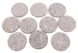Pochettes à bijoux 10 PCS 40mm Coin Maifan Stone Natural Maifanite Lonic Alkaline Water