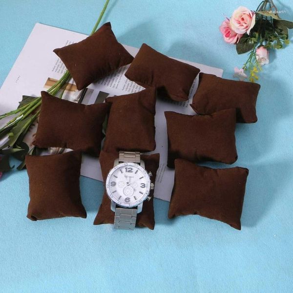 Bolsas de joyería 10 piezas Almohada de reloj de alta gama Pequeño enchufe Bolsa de algodón Pulsera al por mayor Cojín de exhibición