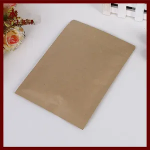 Bolsas de joyería 1000 Uds. Bolsa de papel Kraft marrón plana de 7x10cm sin ventana sin cremallera/bolsas de embalaje con cierre de cremallera para regalos/té