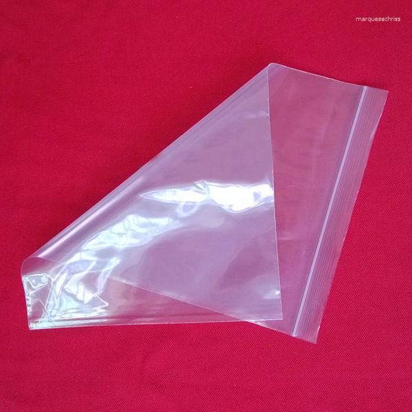 Pochettes à bijoux 100 pièces 13 19cm, sacs en plastique transparents à fermeture éclair, sac d'emballage de voyage Transparent pour cadeaux, accessoires de pochette