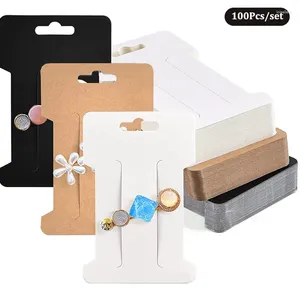 Sachets de bijoux 100pcs Hairpins Carte d'affichage 6.5 Bracelet 11,5 cm Bracelet Band Couioir Band accessoires