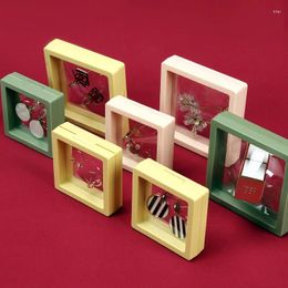 Sieradenzakken 10 st/veel kleurrijke 3D drijvende frame schaduwdoos display ring hanger houder bescherming sieraden juweel presentatie case