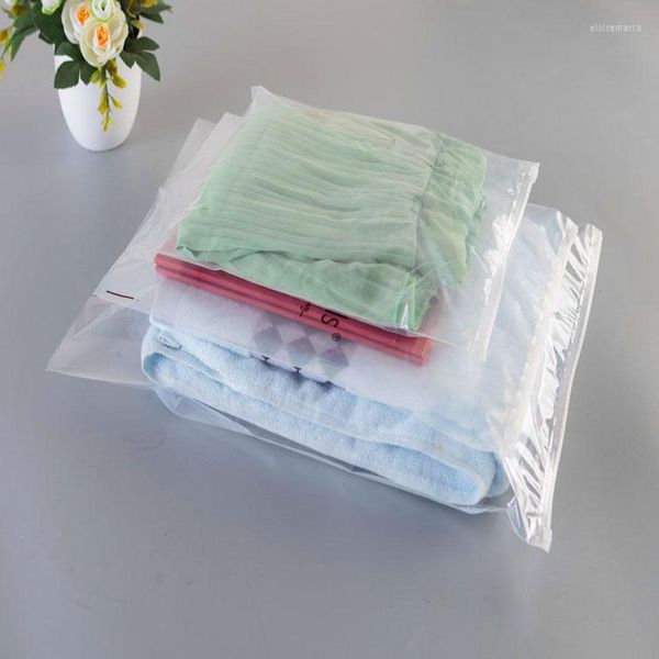 Pochettes à bijoux 11 types de tailles Pe sac à fermeture éclair Transparent vêtements en plastique réutilisables stockage de voyage sacs d'emballage cadeau