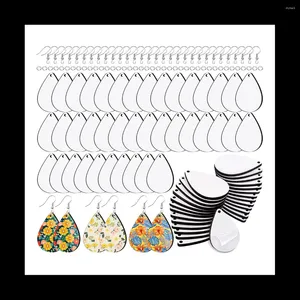 Sieraden Zakjes 120 Pcs Sublimatie Oorbel Blanks Met Haken En Ringetjes MDF Teardrop Oorbellen Voor Vrouwen Meisjes