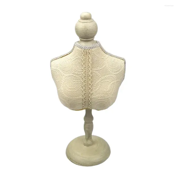 Pochettes à bijoux 14 ''collier pendentif affichage Mannequin buste ras de cou médaillons support modèle de Mannequin