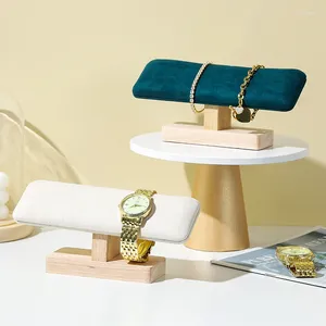 Pochettes à bijoux 1 pièce, présentoirs de montres en bois, Base de montre, collier, bracelet, organisateur, bracelet, chouchou, bandeau, vitrine